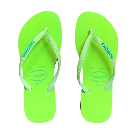 Imagem de Sandália havaianas feminina slim glitter flourish verde jardim 33/34