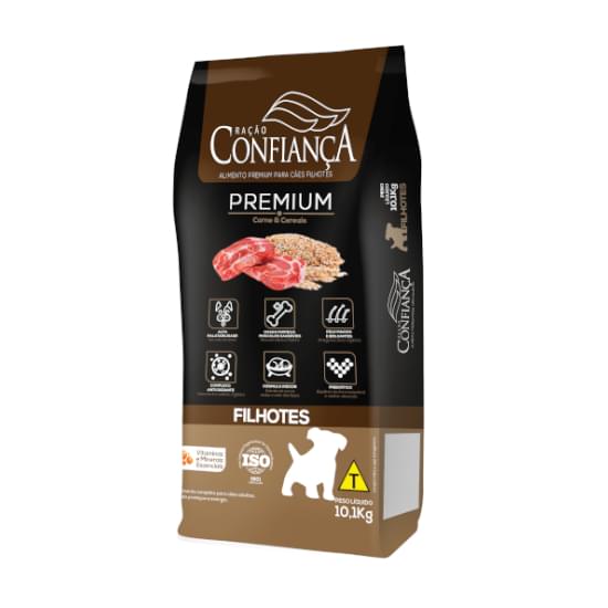 Imagem de Ração confiança premium cães filhote 10,1kg