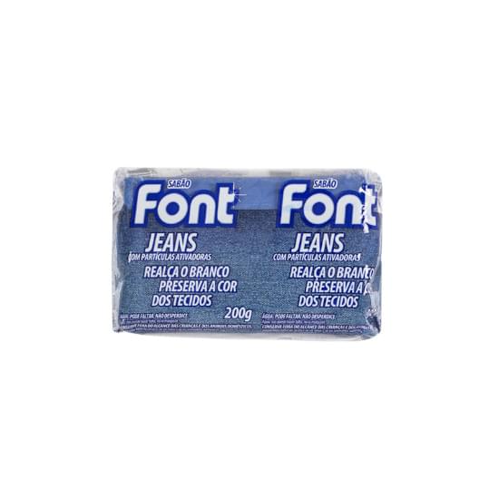 Imagem de Sabão barra com partículas ativadoras font jeans flow pack 200g