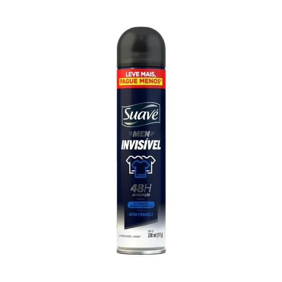 Imagem de Antitranspirante aerossol invisível suave men 200ml