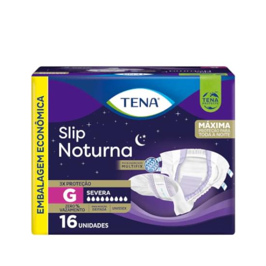 Imagem de Fralda geriatrica tena slip noturna g com 16 unidades