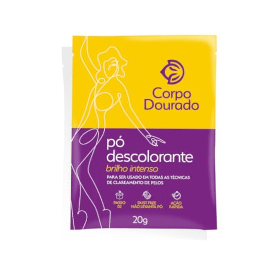 Imagem de Corpo dourado pó descolorante brilho intenso 20g