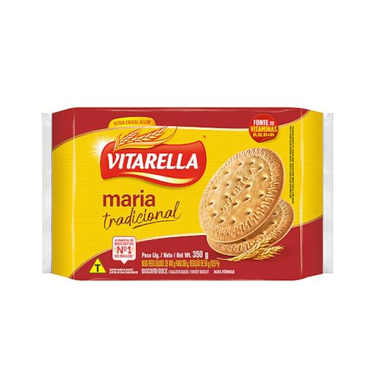 Imagem de Biscoito doce maria tradicional vitarella pacote 350g