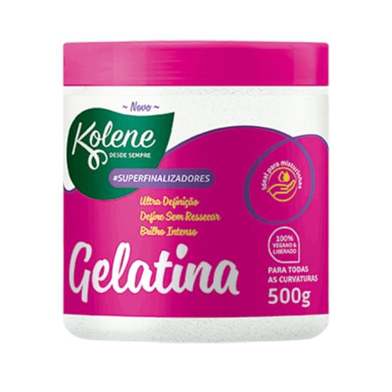 Imagem de Modelador gelatina kolene superfinalizadores rosa 500g