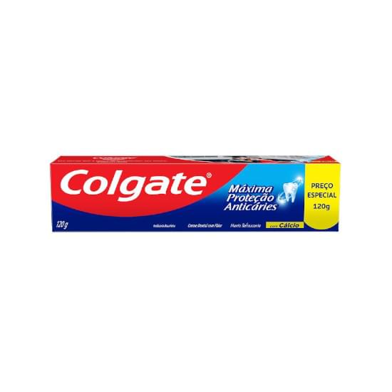 Imagem de Creme dental menta refrescante colgate máxima proteção anticáries caixa 120g