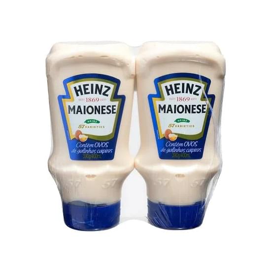 Imagem de Maionese heinz pack com 2 unidades 390g cada