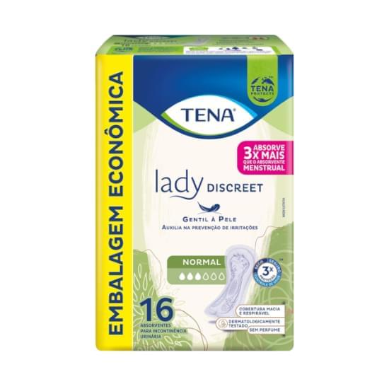 Imagem de Absorvente para incontinência urinária tena  lady discreet normal 16 unidades