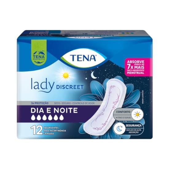 Imagem de Absorvente para incontinência urinária tena lady discreet dia e noite 12 unidades