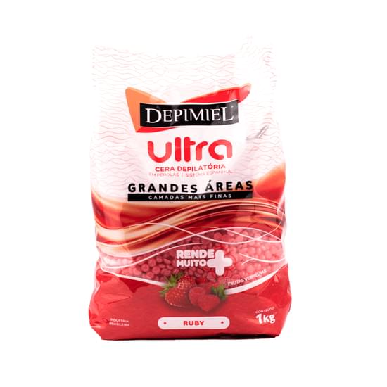 Imagem de Cera depilatória em pérola depimiel ultra ruby deo 1kg