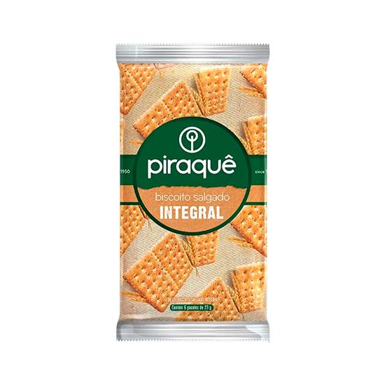 Imagem de Piraquê biscoito salgado integral 138g