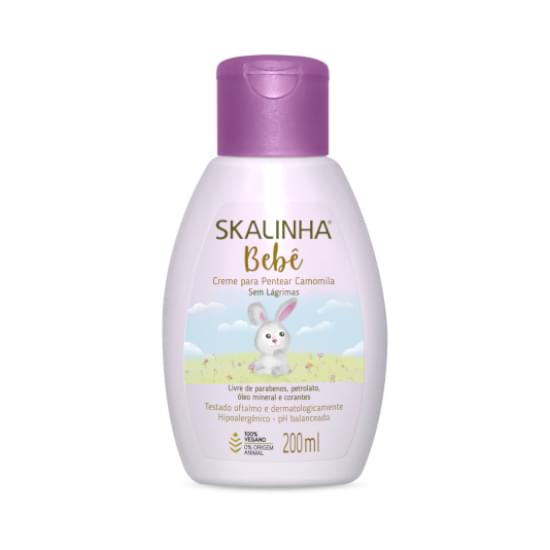 Imagem de Creme para pentear skalinha bebê camomila 200ml