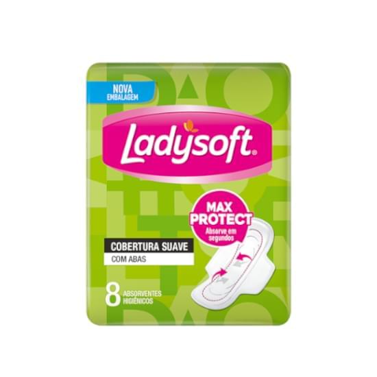 Imagem de Absorvente ladysoft normal suave com abas 8 unidades