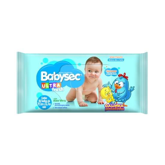 Imagem de Toalha umedecida babysec galinha pintadinha ultrafresh 46 unidades