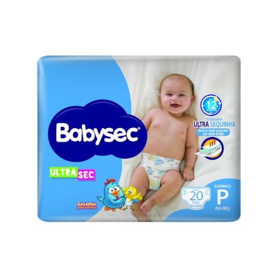 Imagem de Fralda infantil babysec ultrasec jumbinho p com 20 unidades