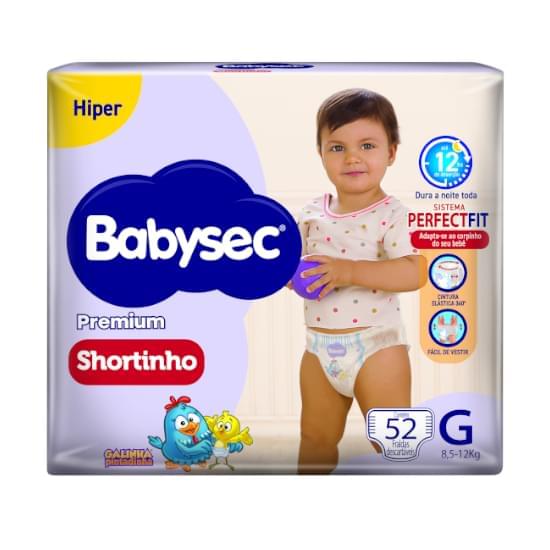 Imagem de Fralda infantil babysec shortinho hiper tamanho g