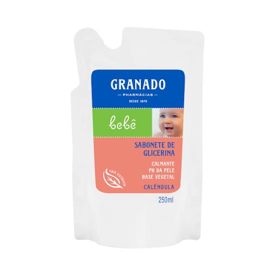 Imagem de Sabonete líquido infantil granado bebê calêndula refil 250ml