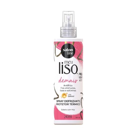 Imagem de Spray defrizante protetor térmico salon line meu liso demais 240ml