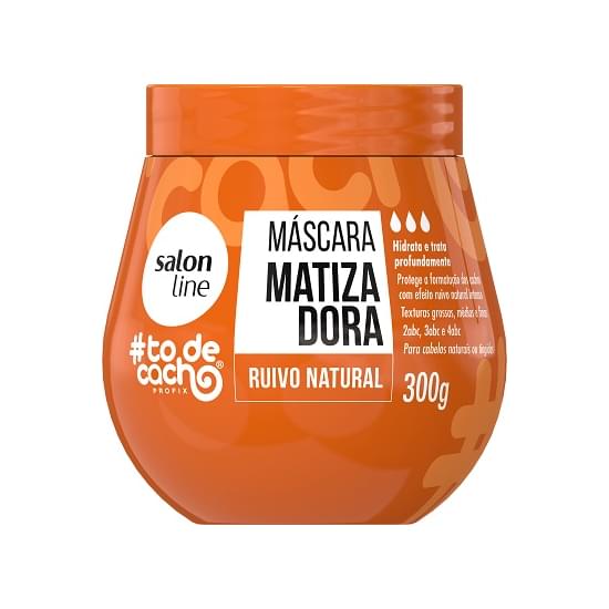 Imagem de Máscara matizadora salon line #todecacho ruivo natural 300g