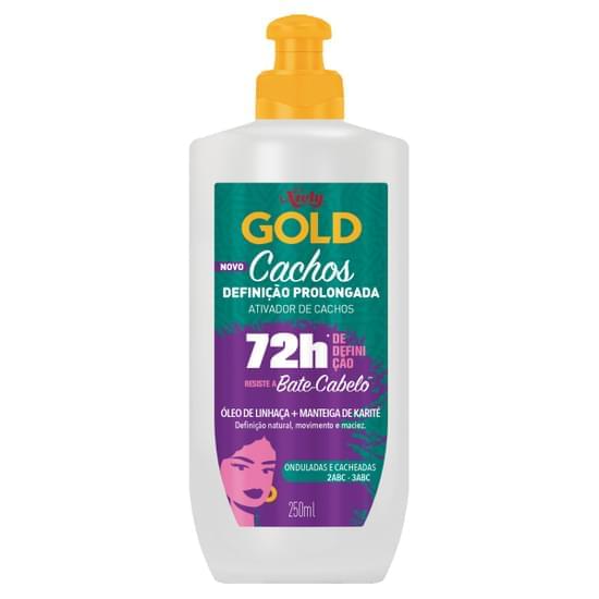 Imagem de Ativador de cachos niely gold definição prolongada frasco 250ml