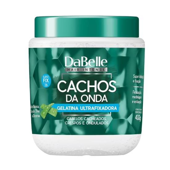 Imagem de Gelatina ultrafixadora dabelle hair cachos da onda 400g