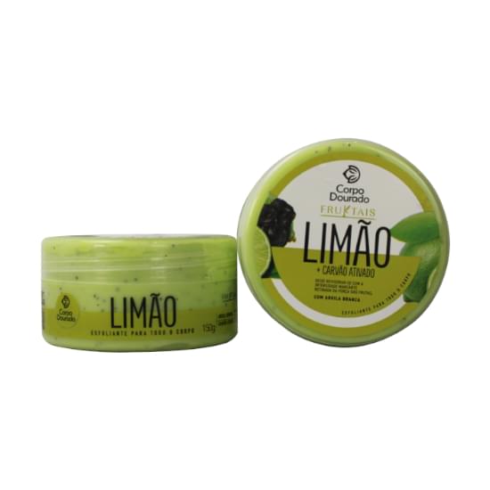 Imagem de Esfoliante para corpo corpo-dourado fruktais limão + carvão ativado 150g