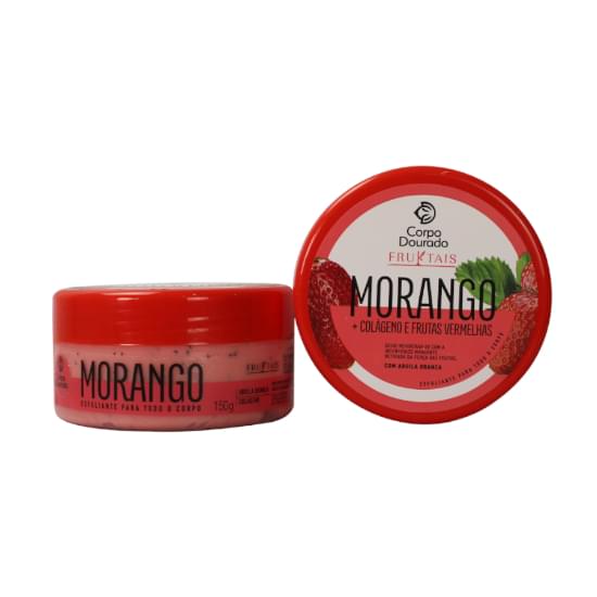 Imagem de Esfoliante para corpo corpo-dourado fruktais morango + colágeno e frutas vermelhas 150g