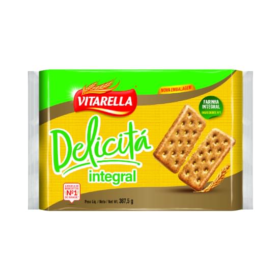 Imagem de Biscoito salgado integral vitarella delicitá pacote 367,5g