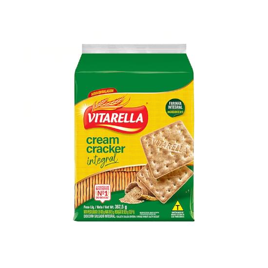 Imagem de Biscoito salgado cream cracker integral vitarella pacote 367,5g