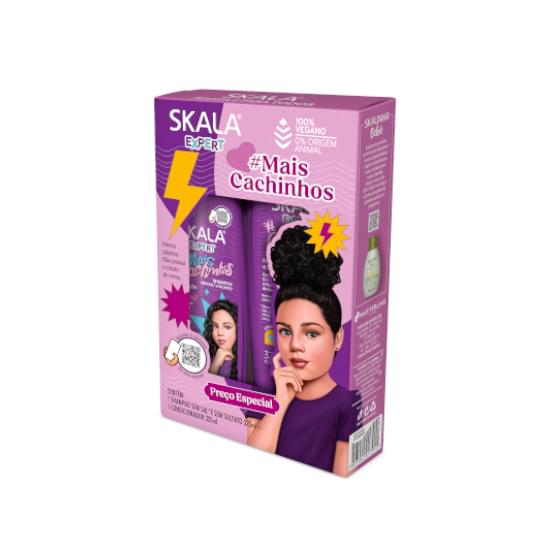 Imagem de Kit skala shampoo 325ml + condicionador 325ml #maiscachinhos kids