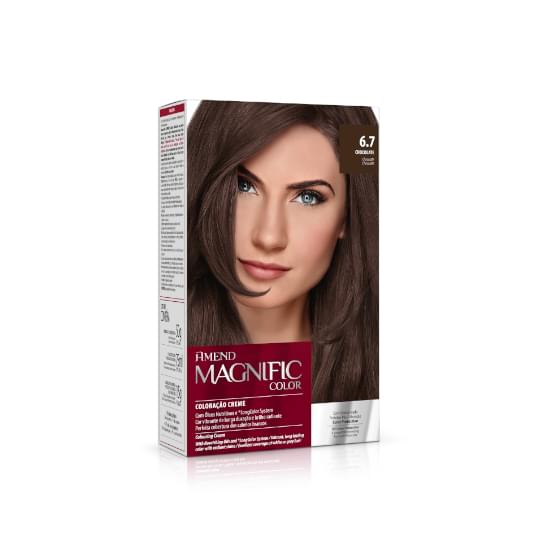 Imagem de Kit coloração creme amend magnific color 6.7 chocolate