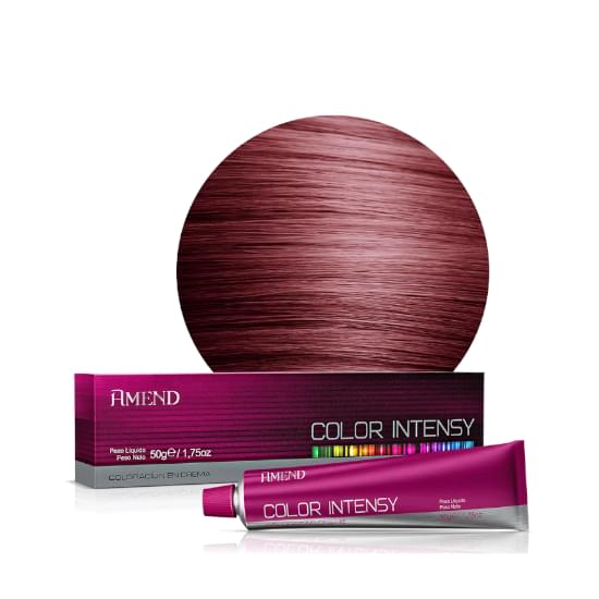 Imagem de Coloração creme amend color intensy 50g 55.46 castanho claro cobre avermelhado intenso (amora)