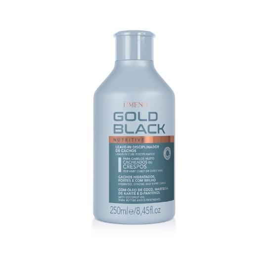 Imagem de Leave-in disciplinador de cachos amend gold black nutritivo 250ml