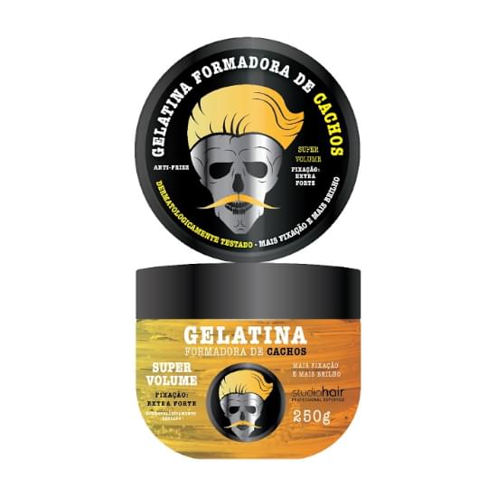 Imagem de Gelatina formadora de cachos studio hair super volume 250g