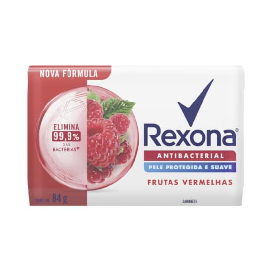 Imagem de Sabonete barra antibacterial frutas vermelhas rexona 84g