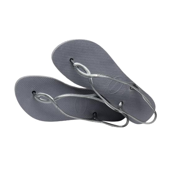 Imagem de Sandálias havaianas feminina luna flatform cinza aço 33/34