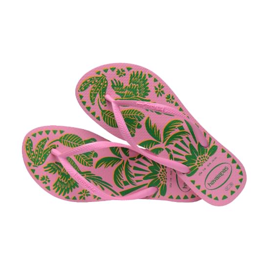 Imagem de Sandália havaianas feminina slim tucano pink lemonade 37/38