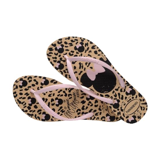 Imagem de Sandalia havaianas faminina slim disney dourado 35/36