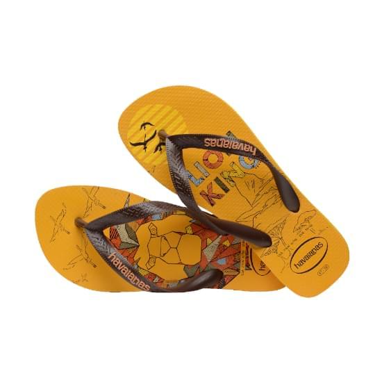 Imagem de Sandálias havaianas masculina top disney classics amarelo pop 33/34