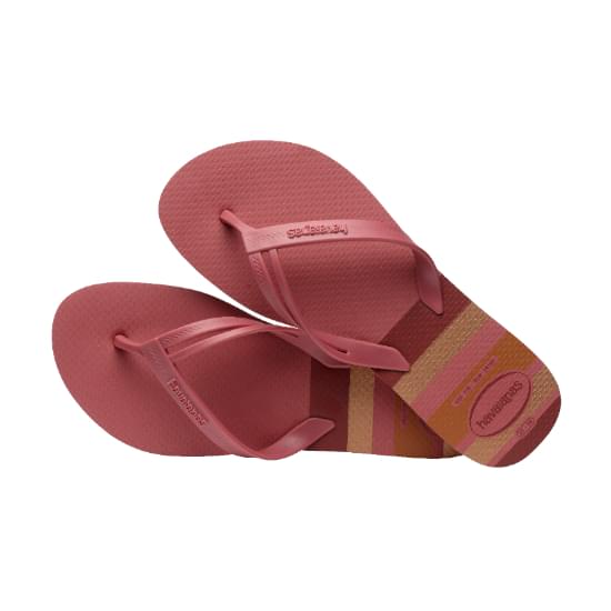 Imagem de Sandália havaianas feminina elegance print pau brasil 35/36