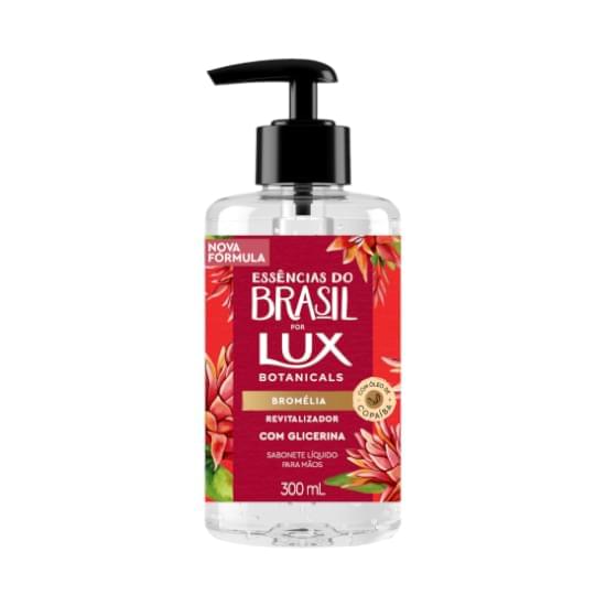 Imagem de Sabonete líquido de glicerina para as mãos bromélia lux botanicals essências do brasil frasco 300ml