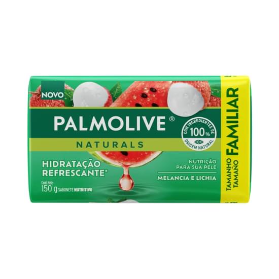 Imagem de Sabonete em barra palmolive naturals envoltório melancia e lichia 150g