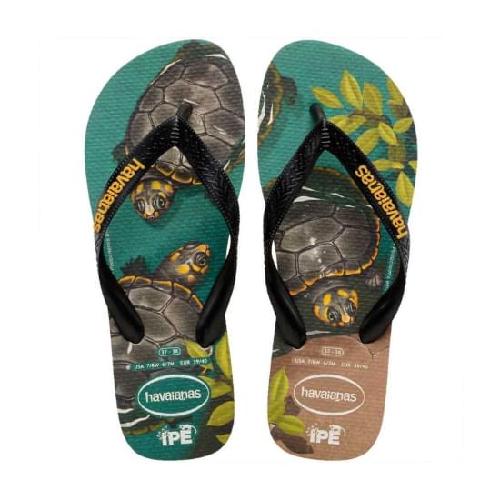 Imagem de Sandália havaianas masculino ipe bege palha/preto/amarelo 37/38