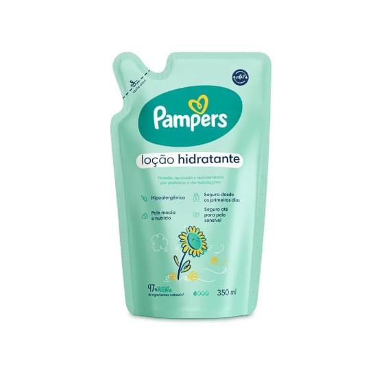 Imagem de Loção hidratante corporal pampers girassol refil 350ml