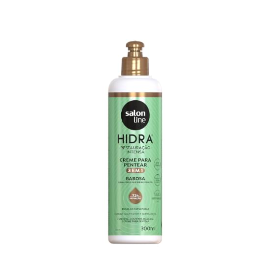 Imagem de Creme para pentear salon line hidra babosa 3 em 1 300ml