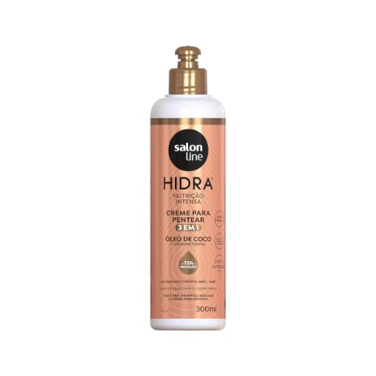 Imagem de Creme para pentear salon line hidra óleo de coco 3 em 1 300ml