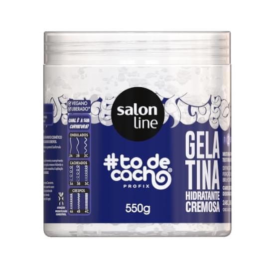 Imagem de Gelatina #todecacho hidratantecremosa salon line 550g