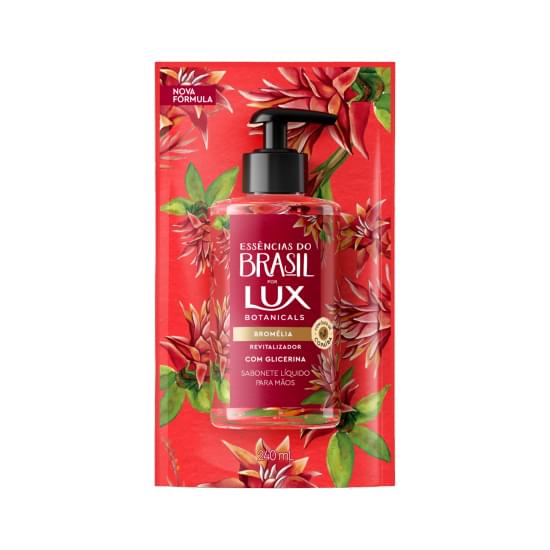 Imagem de Sabonete líquido para as mãos bromelia lux botanicals essências do brasil refil 240ml