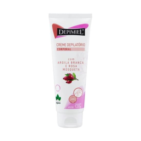 Imagem de Creme depilatório corporal com argila branca e rosa mosqueta depimiel 120g