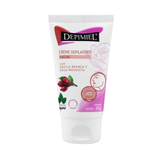 Imagem de Creme depilatório corporal com argila branca e rosa mosqueta depimiel 40g