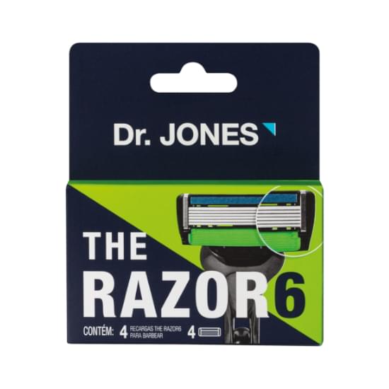 Imagem de Dr jones recargar para barbeador the razor6 com 4 unidades